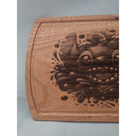 Stitch Walnut Laser Engraved Cutting Board - Picture 3 of 4